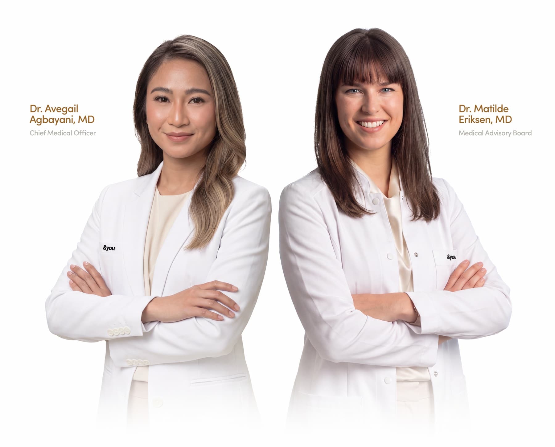 Dr. Avegail Agbayani, MD — Chief Medical Officer, and Dr. Matilde Eriksen, MD — Medical Advisory Board