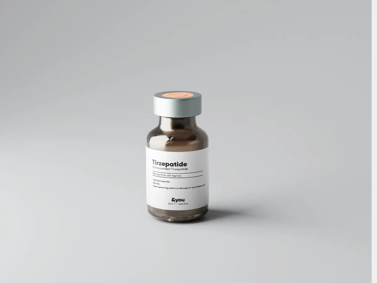 Tirzepatide injection vial from andyou for weight loss use in the Philippines