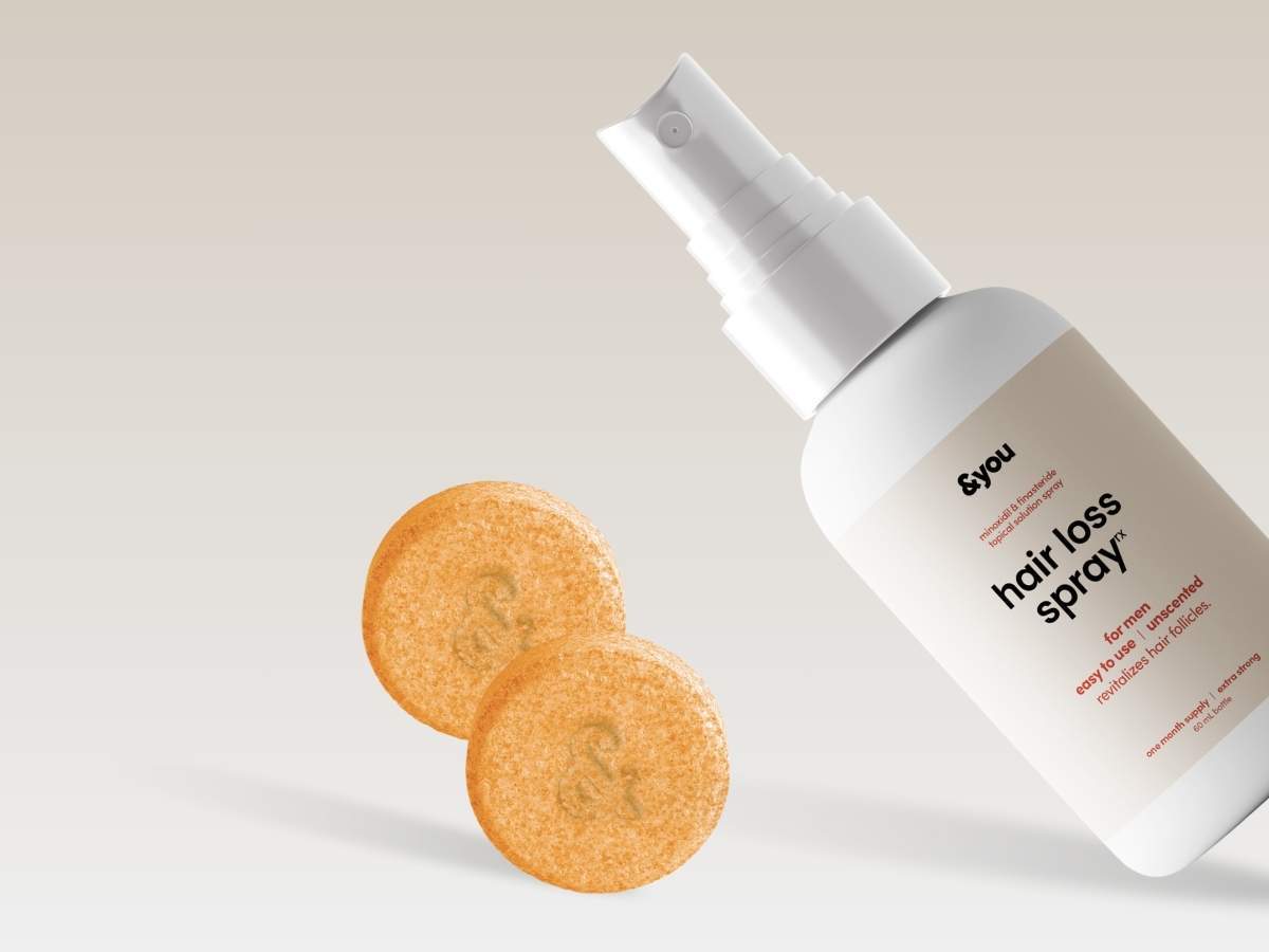 andyou.ph Hair Loss Spray with minoxidil and finasteride, a treatment for hair regrowth and thinning hair in Filipino men.