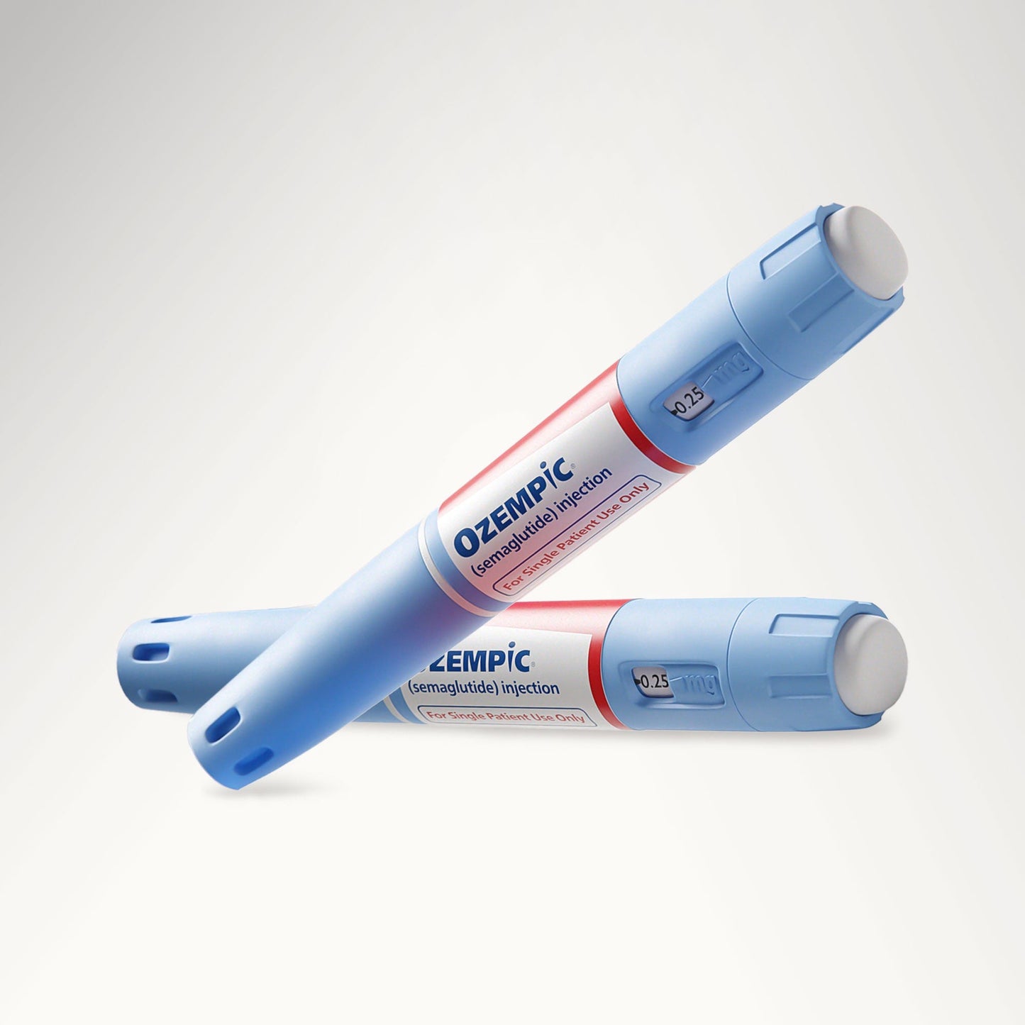 Two Ozempic pens for semaglutide weight loss injections available in the Philippines