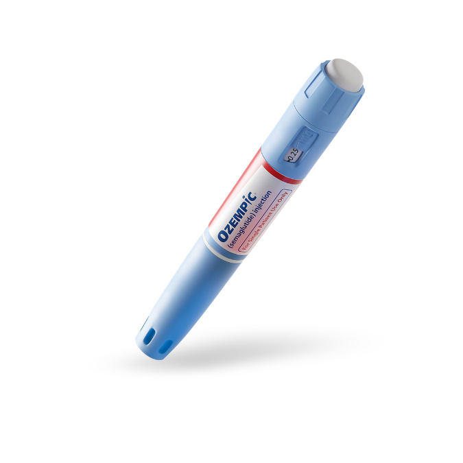 Single Ozempic® (Semaglutide) injection pen for weight loss and diabetes treatment.