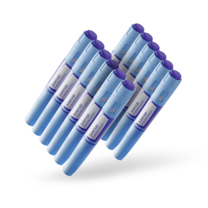 Ten Saxenda® (Liraglutide) injection pens for weight loss treatment