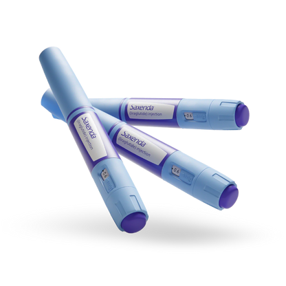 Three Saxenda® (Liraglutide) injection pens for weight loss treatment