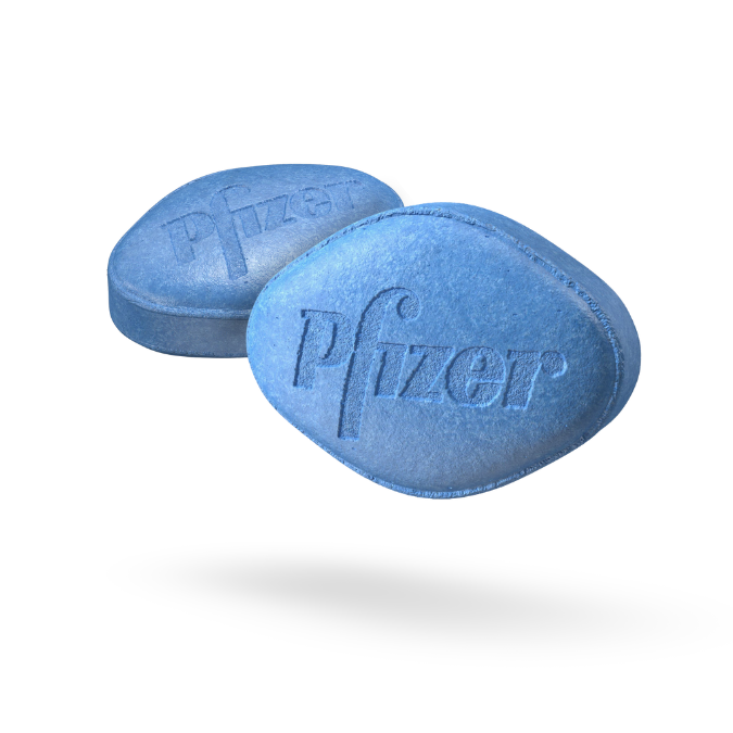 Pfizer Viagra® blue pills for erectile dysfunction (ED) treatment.