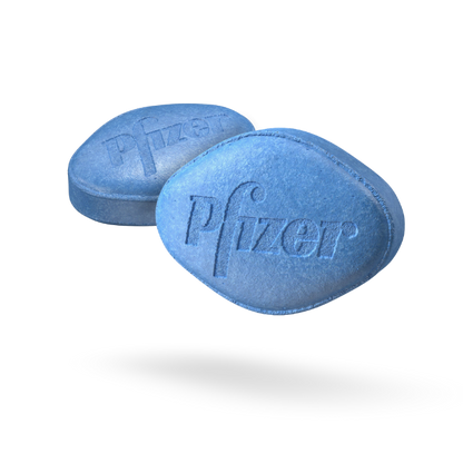 Pfizer Viagra® blue pills for erectile dysfunction (ED) treatment.